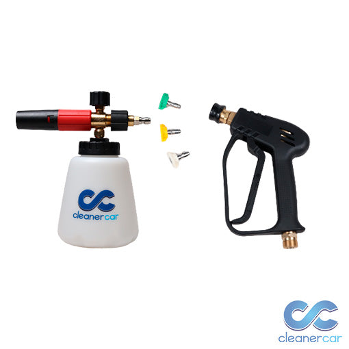 CleanerCar Stubby Gun With Multi Tip Set & Snow Foam Lance V2