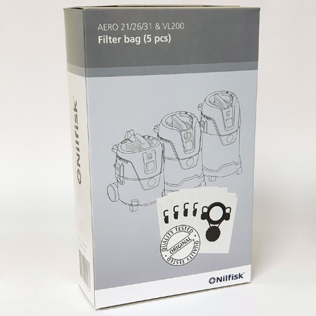 Nilfisk Aero 21 - 26 Vacuum Filter Bag 5pk