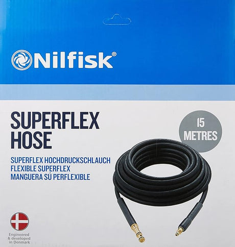 Nilfisk 15m Superflex Hose - Premium Pressure Washer Replacement Hose